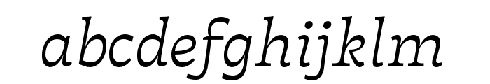 Tarif Light Italic Font LOWERCASE