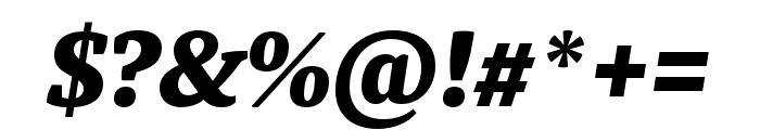 Tasman ExtraBold Italic Font OTHER CHARS