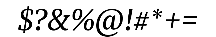 Tasman Italic Font OTHER CHARS