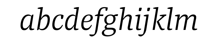 Tasman Light Italic Font LOWERCASE