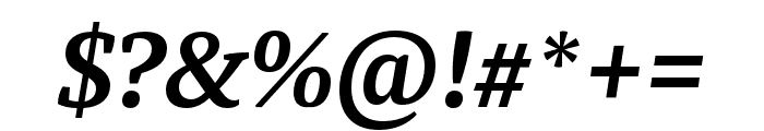 Tasman SemiBold Italic Font OTHER CHARS
