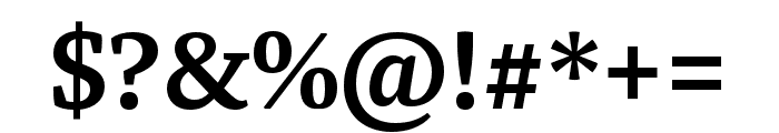 Tasman SemiBold Font OTHER CHARS