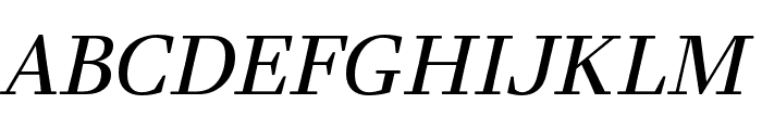 Teimer Light Italic Font UPPERCASE