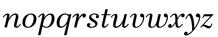 Teimer Light Italic Font LOWERCASE