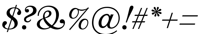 Temeraire Italic Font OTHER CHARS