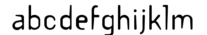 Template Gothic OT Regular Font LOWERCASE