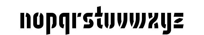 Tenby Stencil Heavy Font LOWERCASE