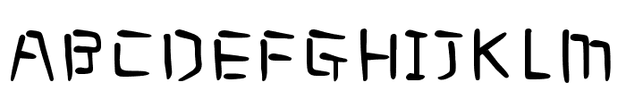 Tensentype CongCongJ Regular Font UPPERCASE