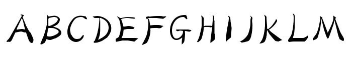 Tensentype FanXiaoGe KaiShuJF Regular Font UPPERCASE