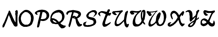 Tensentype TieShan KaiShuJF Regular Font UPPERCASE