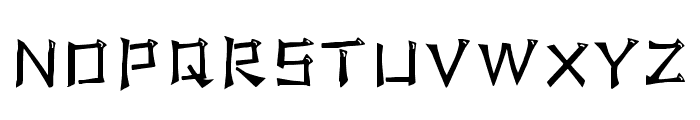 Tensentype TongSongJ Regular Font UPPERCASE