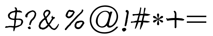 Tensentype ZhiQian LiShuJ Regular Font OTHER CHARS