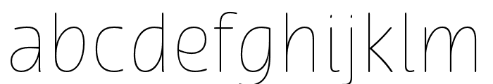 Terfens Thin Font LOWERCASE