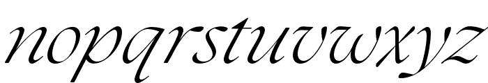 The Seasons Light Italic Font LOWERCASE