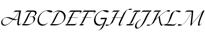 The Seasons Regular Italic Font UPPERCASE