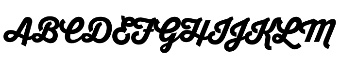 Thirsty Script Black Font UPPERCASE