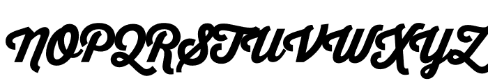 Thirsty Script Black Font UPPERCASE