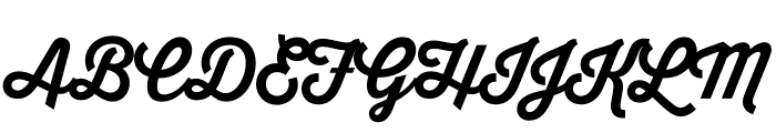 Thirsty Script Bold Font UPPERCASE