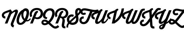 Thirsty Script Bold Font UPPERCASE