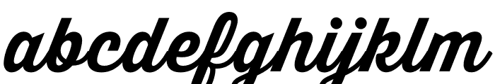 Thirsty Script Bold Font LOWERCASE