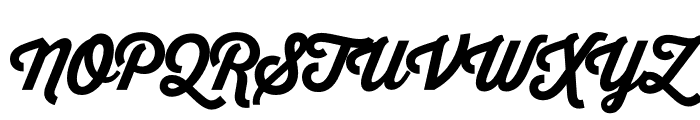 Thirsty Script Extrabold Font UPPERCASE