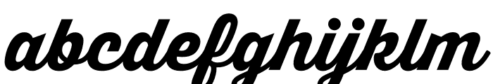 Thirsty Script Extrabold Font LOWERCASE