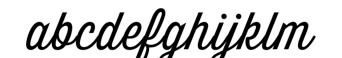 Thirsty Script Light Font LOWERCASE