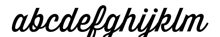 Thirsty Script Regular Font LOWERCASE