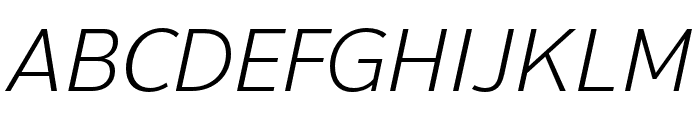 Thongterm Light Italic Font UPPERCASE