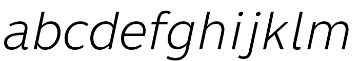 Thongterm Light Italic Font LOWERCASE