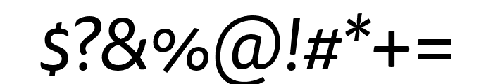 Tisa Sans Pro Italic Font OTHER CHARS