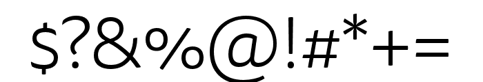 Tisa Sans Pro Light Font OTHER CHARS