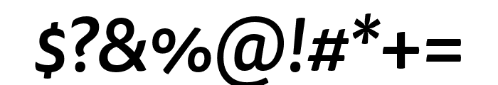 Tisa Sans Pro Medium Italic Font OTHER CHARS