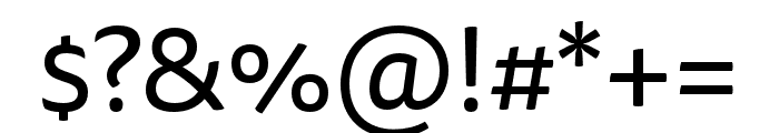 Tisa Sans Pro Regular Font OTHER CHARS