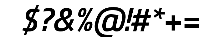 Titillium Web SemiBold Italic Font OTHER CHARS