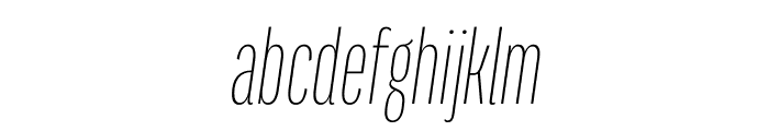 Titular Light Italic Font LOWERCASE