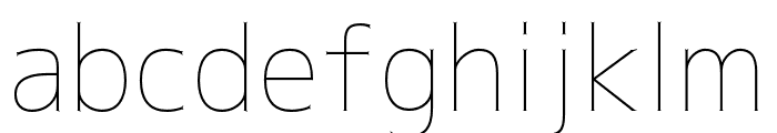 Togalite Thin Font LOWERCASE