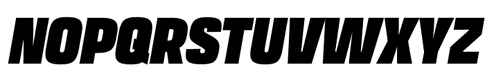 Transducer Condensed Black Italic Font UPPERCASE