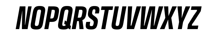 Transducer Condensed Bold Italic Font UPPERCASE
