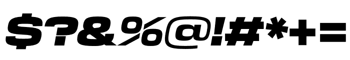 Transducer Extended Black Italic Font OTHER CHARS