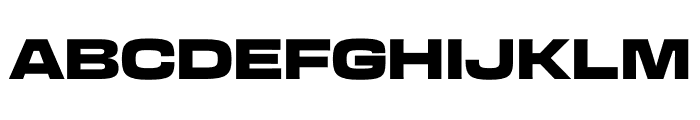 Transducer Extended Black Font UPPERCASE