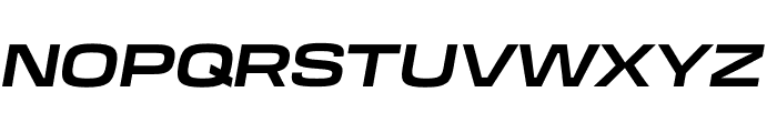 Transducer Extended Bold Italic Font UPPERCASE