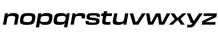 Transducer Extended Bold Italic Font LOWERCASE