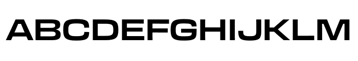 Transducer Extended Bold Font UPPERCASE