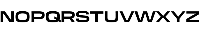 Transducer Extended Bold Font UPPERCASE