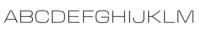 Transducer Extended Hairline Font UPPERCASE