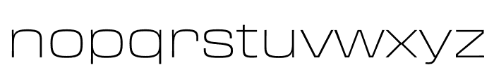 Transducer Extended Hairline Font LOWERCASE