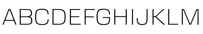 Transducer Hairline Font UPPERCASE