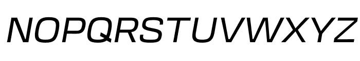 Transducer Regular Italic Font UPPERCASE