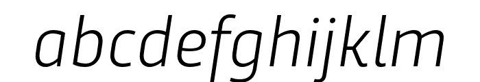 Trasandina  Light Italic Font LOWERCASE